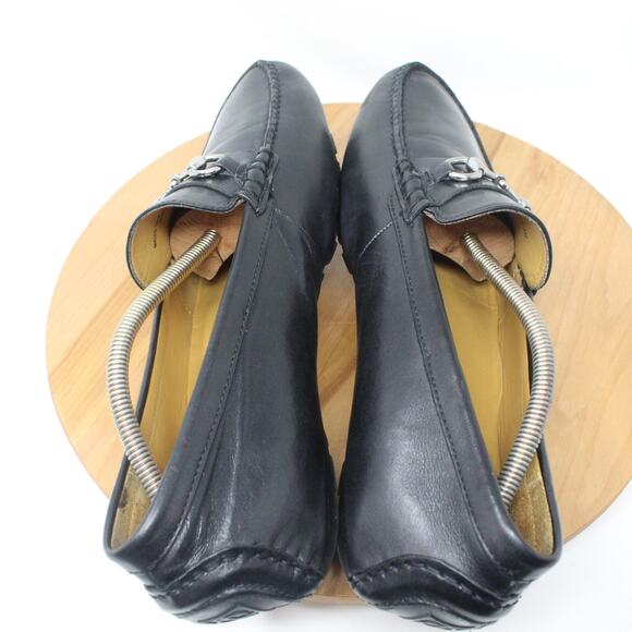 Cole Haan Shoes Mens 12 Black Driving Loafer Leather Horsebit Moc Toe Slip On - Picture 5 of 9